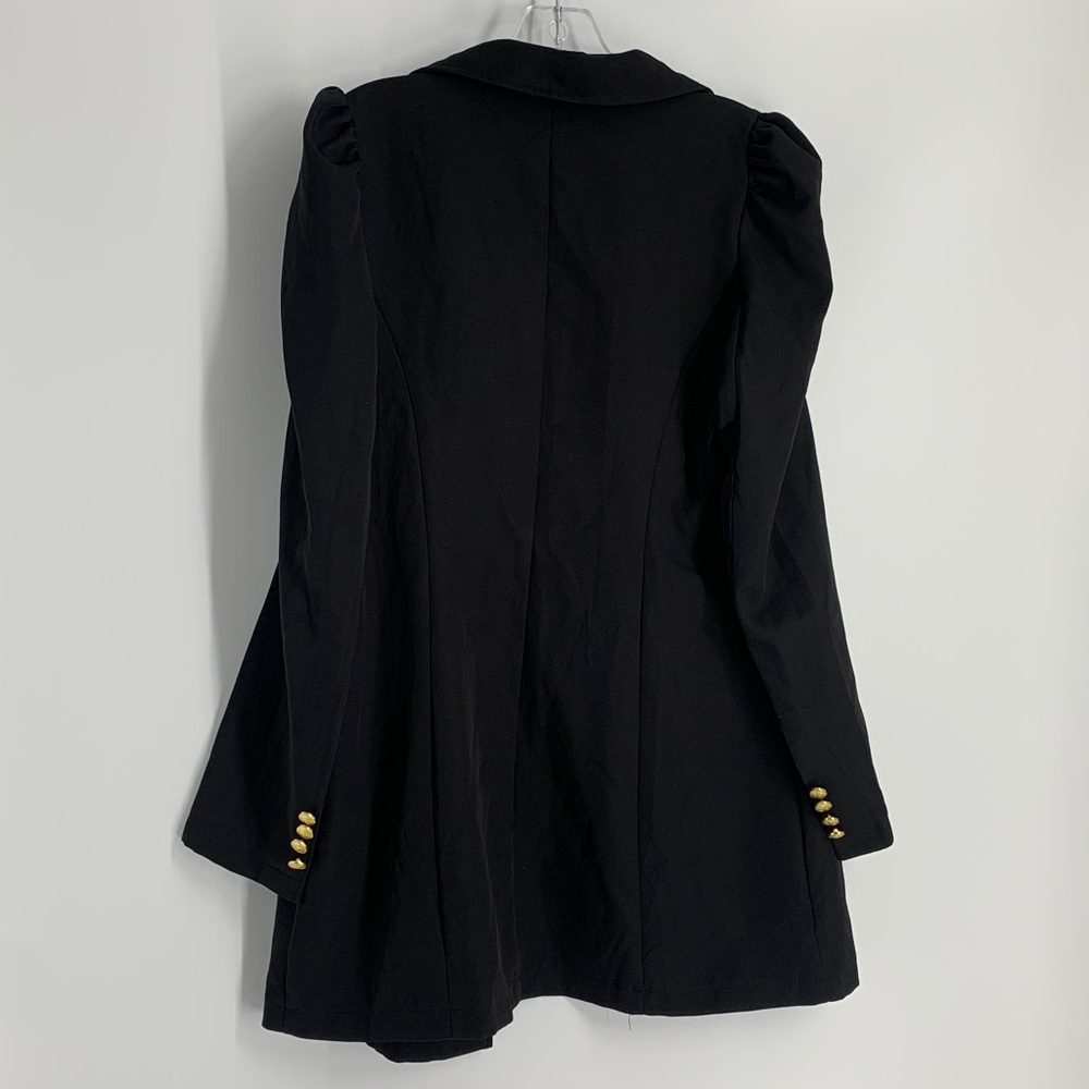 Sz M SHEIN Black women’s Blazer with Gold Buttons - Picture 10 of 10